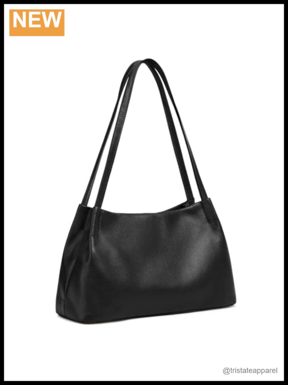 Genuine Top Grain Pebbled Cowhide Leather Soft Hobo Bag Women's Shoulder Purse